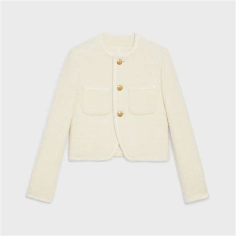 celine jacket white